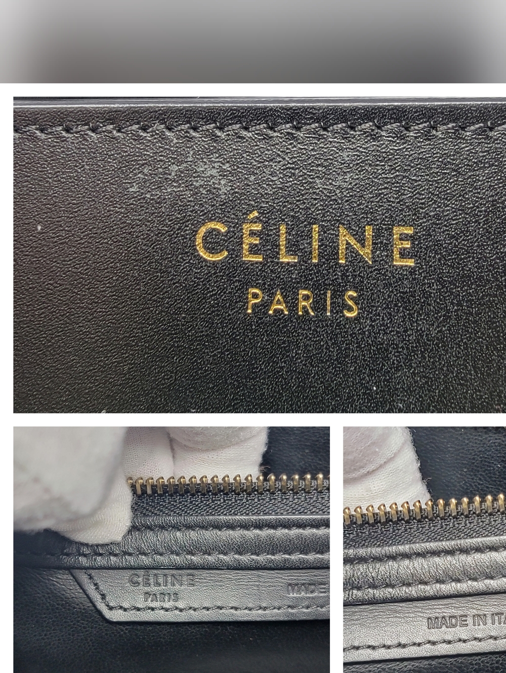 CELINE Micro Luggage Satchel Leather Calfskin Bag - Picture 8 of 13